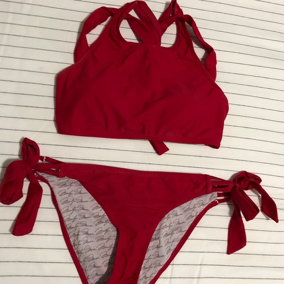 marilyn monroe red swimsuit